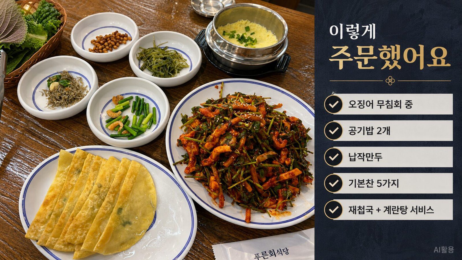주문내역 요약 사진