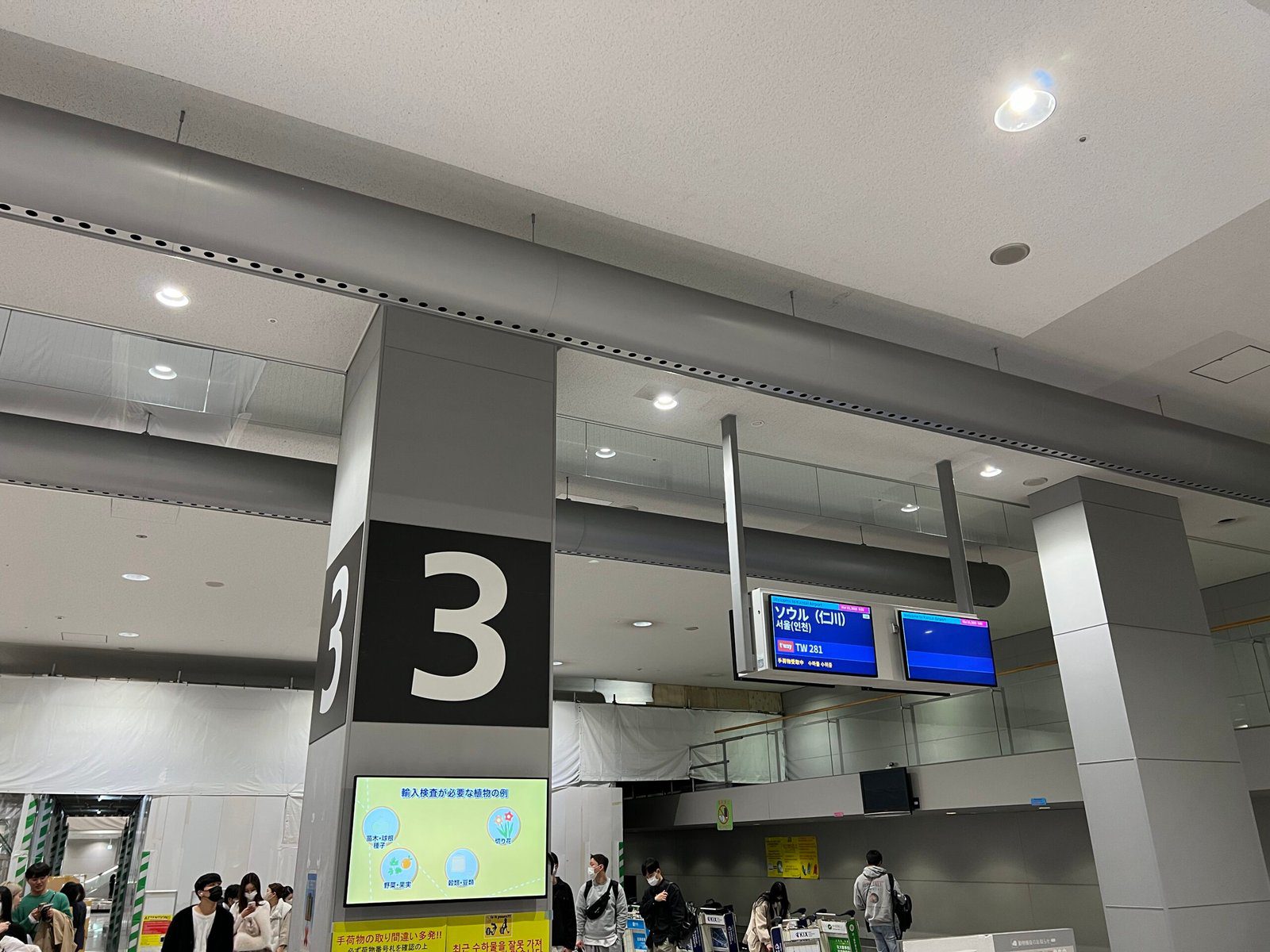 티웨이 체크인 및 탑승수속 오사카 간사이 공항 입국 - 15