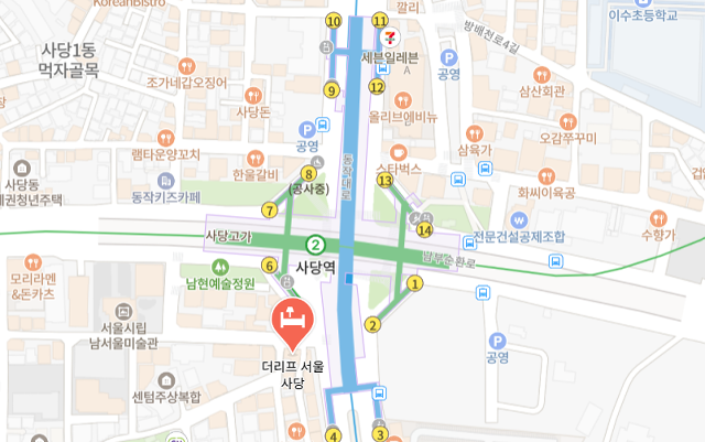 더 리프 사당 사당역 숙소 서울 도심 한복판에서 자쿠지로 힐링 - 2