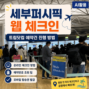 세부퍼시픽 웹 체크인┃트립닷컴 예약건 진행 방법 - 5