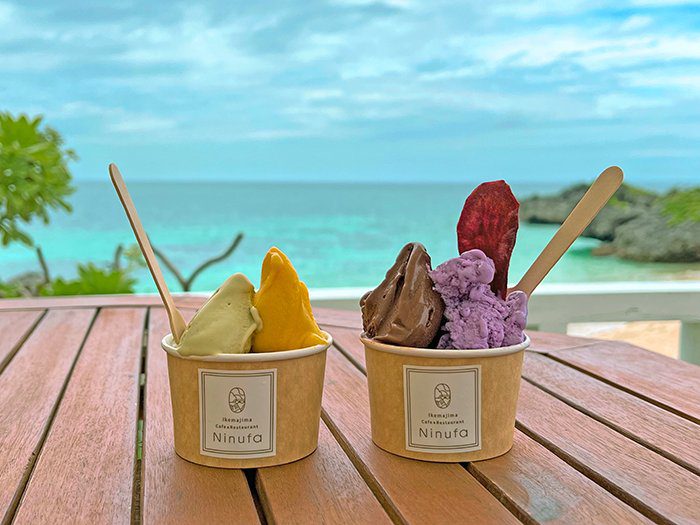 미야코지마 이케마섬 젤라또 카페 니누파(ninufa)
