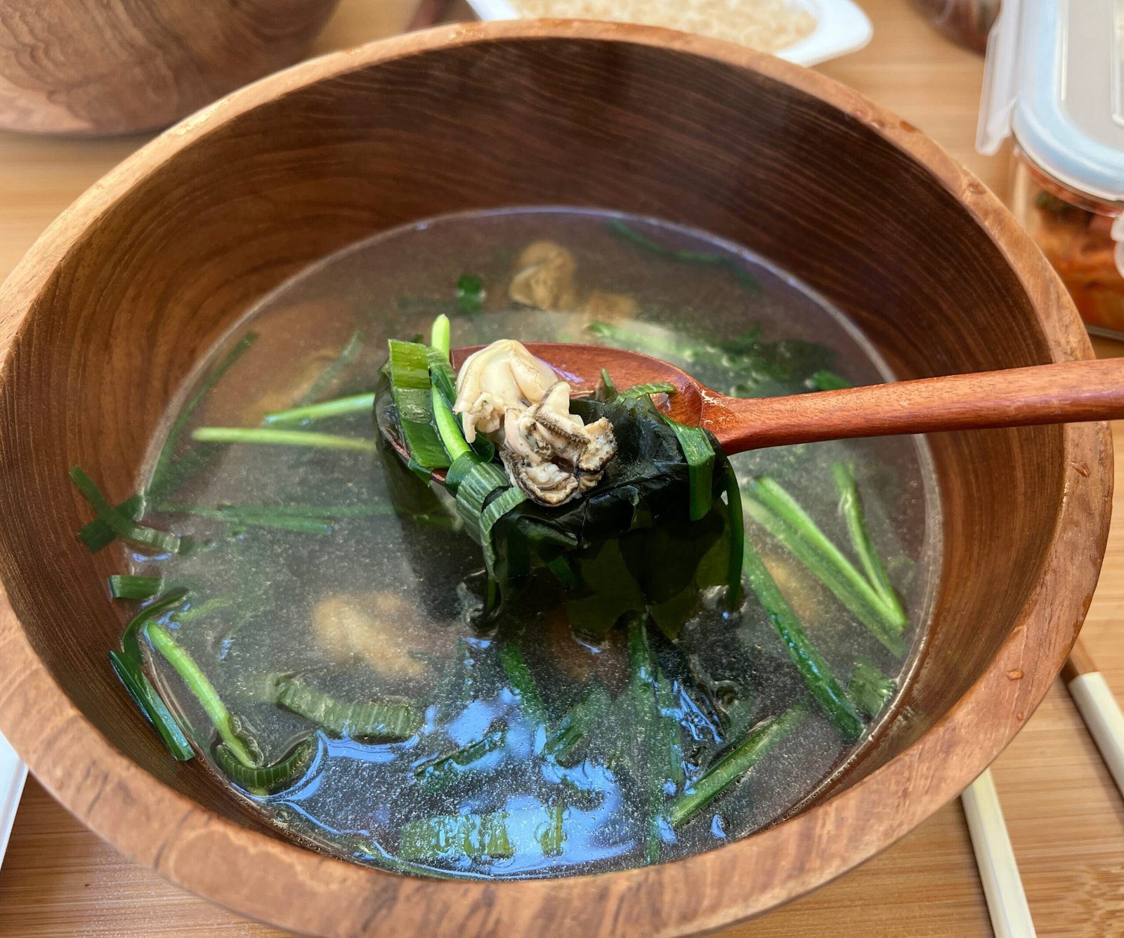 캠핑 해장요리 굴국밥