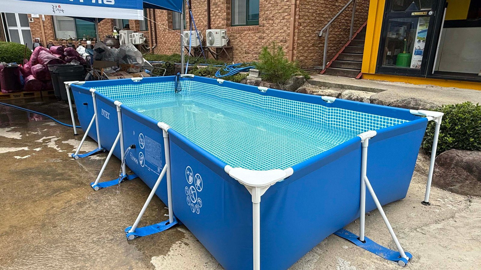 미시령계곡 미시령 폭포민박 미니 수영장