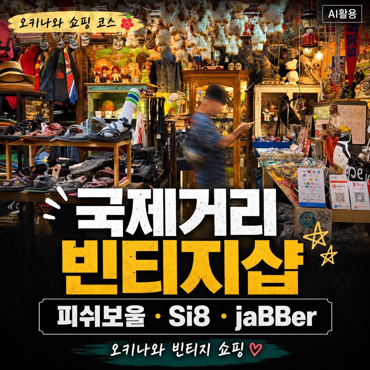 국제거리 빈티지샵 오키나와 쇼핑 코스 추천┃피쉬보울, Si8, jaBBer 방문 후기 - 1