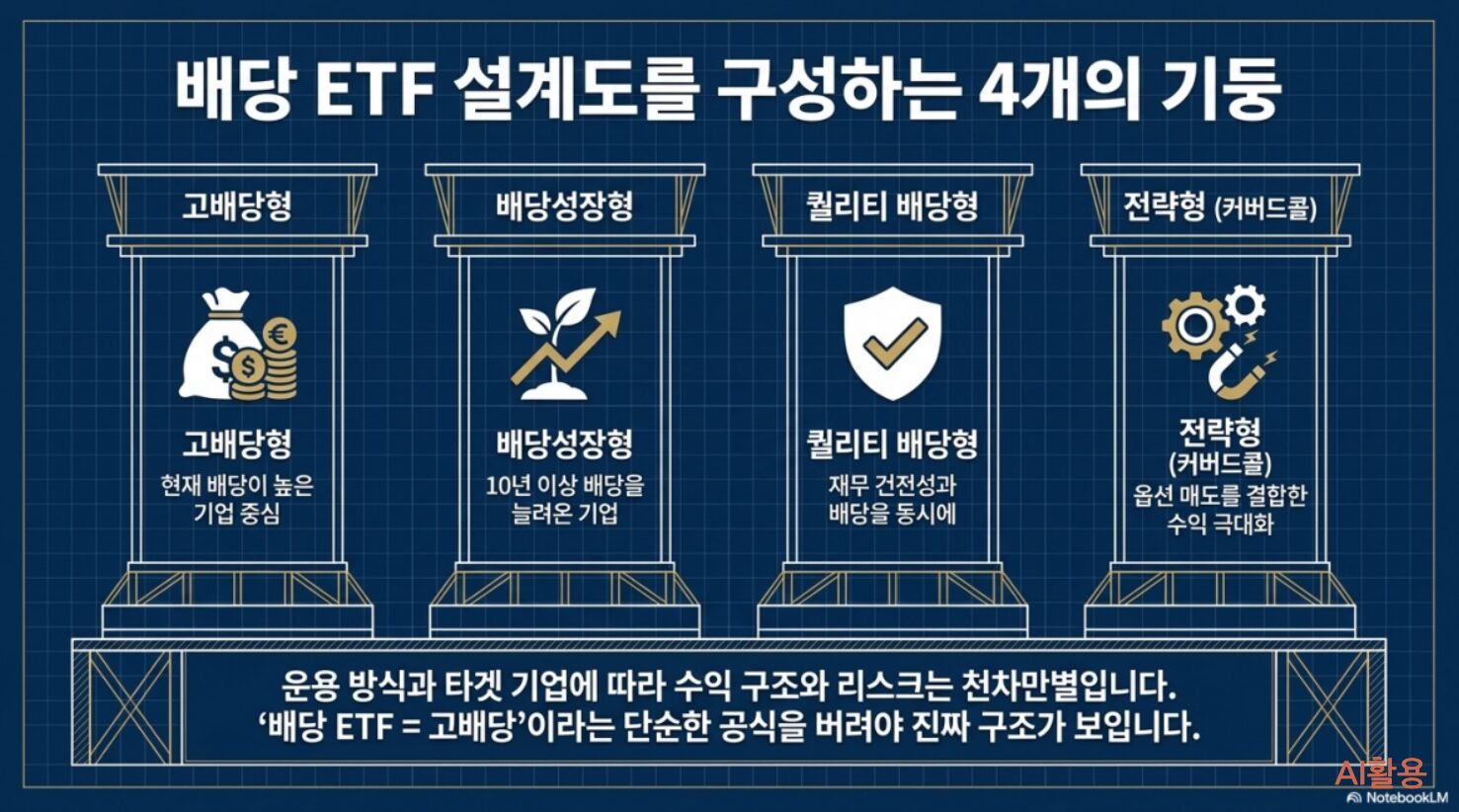 배당ETF 네가지 전략
