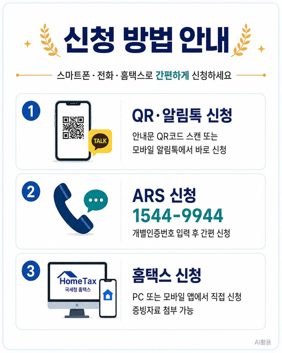 근로장려금 신청 및 자녀장려금 신청 방법