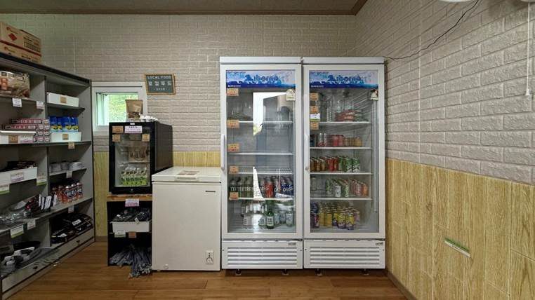 산맥존 매점의 모습