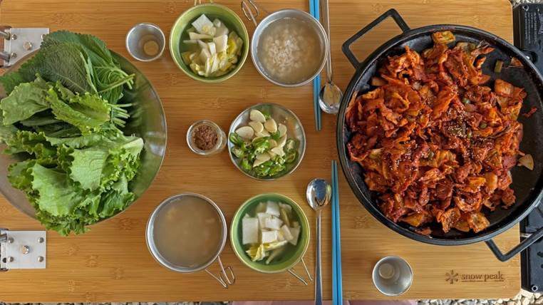 캠핑 제육볶음